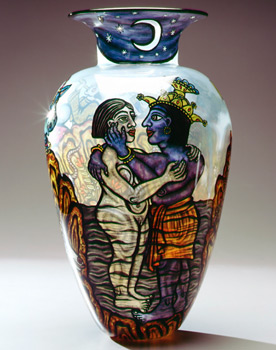 "Lord Krishna and Me Standing in the Great Waters", 1993 by Cappy Thompson