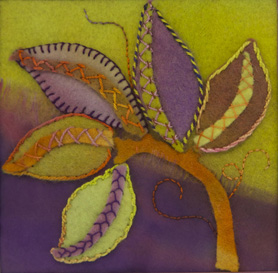 Felt Leaves by Christina Fairley Erickson